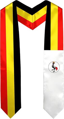 Somalia Flag Graduation Sash Satin Scarf 72" Stole for Abroad Student International Study Class in Kuwait