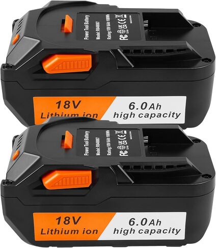 Futurebatt 2 Packs 8.0Ah Battery Replacement for Ridgid 18 Volt Power Tools Battery R840087 R840083 R840086 R840085 R840084 AC840085 AC840086 AC840087P etc. in Saudi Arabia