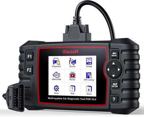 أداة تشخيص Scanner Scanner OBD2 لـ Porsche/Cayenne ، تسجيل بطارية القارئ ICARSOFT POR V2.0 لبورشه ، جميع المسح الضوئي المعمق ، مع إعادة تعيين الزيت/SAS/EPB/BMS/ETC/DP/BLD/ING ، اختبار البطارية ، اختبار البطارية in Saudi Arabia