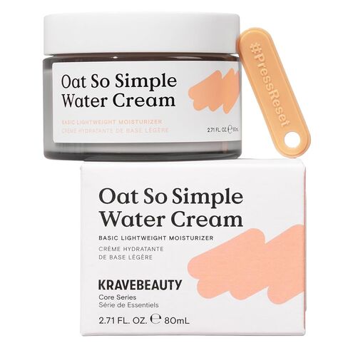 كريم مائي بسيط للغاية بالشوفان من KraveBeauty، غني بالشوفان والسكوالان لتهدئة البشرة والحفاظ على الرطوبة، مرطب يومي، لجميع أنواع البشرة، نباتي ولم يتم الإساءة إلى الحيوانات لتصنيعه، 2.7 أونصة سائلة in Saudi Arabia