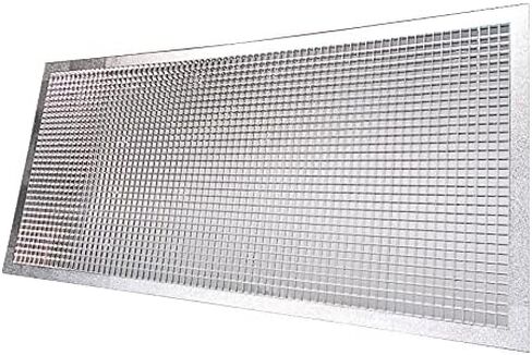 KastLite Para-Lite 1 Parabolic Louver Ceiling Light Cover - Visual Comfort Overhead Lamp Diffuser | 23-11/16" x 47-11/16" | 5/8" × 5/8" × 7/16" Cell Size | Silver Polystyrene Panels, Grid-Style, 2-Pk in Kuwait