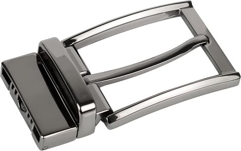 SaiTech IT Men’s Reversible 35mm Belt Buckle Nickel Finish Casual For Belt for Formal & Casual Belts – Silver in Kuwait