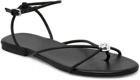 صنادل مسطحة للنساء مريحة مفتوحة مستديرة اصبع أخمص القدمين شاطئ شاطئ ثونغ يتخبط in Kuwait