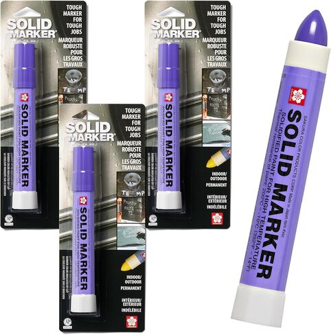 Sakura Solid Paint Markers - Permanent Marker Paint Pens - Window, Wood, & Glass Marker - Yellow Paint - 3 Pack in Kuwait