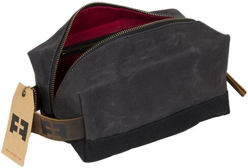 Durable Waxed Canvas DOPP KIT for Everyday Adventures in Saudi Arabia