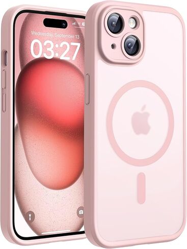 TOCOL Magnetic for iPhone 14 Pro Case, Upgraded [Full Camera Protection] Fit for MagSafe [Military Grade Drop Tested] Translucent Matte Back Bumper for iPhone 14 Pro Case 6.1-Inch, Alpine Green in Kuwait
