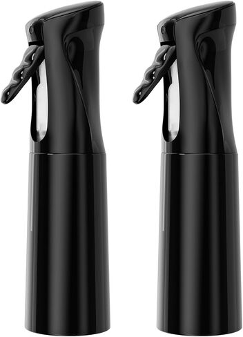Continuous Spray Bottle for Hair (10.1oz/300ml) 2 Pack Home Essentials Spray Bottles For Cleaning Empty Ultra Fine Water Mister Sprayer For Hairstyling Garden Plants Curly Hair Perfume Etc in Kuwait