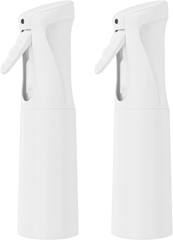 Continuous Spray Bottle for Hair (10.1oz/300ml) 2 Pack Home Essentials Spray Bottles For Cleaning Empty Ultra Fine Water Mister Sprayer For Hairstyling Garden Plants Curly Hair Perfume Etc in Kuwait