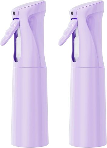 Continuous Spray Bottle for Hair (10.1oz/300ml) 2 Pack Home Essentials Spray Bottles For Cleaning Empty Ultra Fine Water Mister Sprayer For Hairstyling Garden Plants Curly Hair Perfume Etc in Kuwait