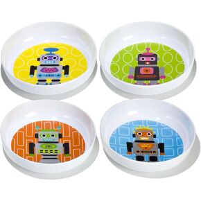 مجموعة عشاء الأطفال French Bull - BPA Free Children - مجموعة صفيحة 8 بوصات - مجموعة روك ، مجموعة من 4 in Kuwait