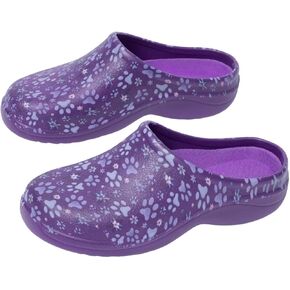Lightweight Paw Print Garden Clogs Comfortable & Breathable Slip-On Shoes for Gardening in Kuwait
