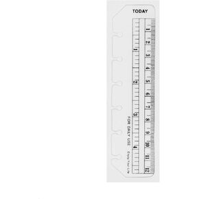 A6 A5 6 Holes Binder File Folder Organizer Slide-in Plastic Bookmark Dividers Ruler (Black1, A6) in Saudi Arabia