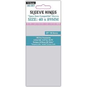 Sleeve Kings Space Base Compatible Sleeves (40x89mm) - 110 Pack, 60 Microns in Kuwait