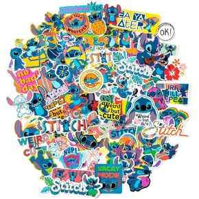 Fashion Angels Disney's Stitch Vinyl Sticker Pack - Includes 100 Large Stitch Stickers - Water Resistant Stickers - Weird But Cute - Accessorize Notebooks, Journals & More - Multi in Kuwait
