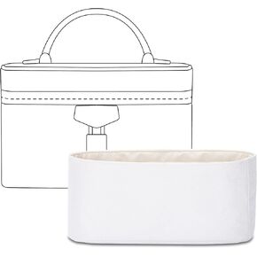 Handbag Organizer Insert for LV Dopp Kit Toilet Pouch, Custom Fit Inside Premium Vanile Lightweight WaterResistant Purse Insert in Saudi Arabia