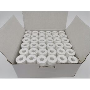 144 قطعة من البوبينات المسبقة الحجم أقوى 40/2 خيط 34 وات لغرض الخياطة أو التطريز بخيط أكثر سمكا، من البلاستيك الجانب، حجم A، الفئة 15، 15J، SA156، اللون الأبيض، 100% بوليستر، 40S/2 65 ياردة in Kuwait