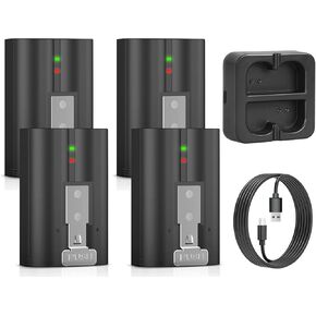2-Pack 7200mAh Replacement Battery with USB C Charger Station for Ring-Doorbell Camera 2/3/4, Spotlight & Stick Up Cam Plus Pro, Rechargeable Upgraded Ring Batteries 3.65V Camera Indoor in Kuwait