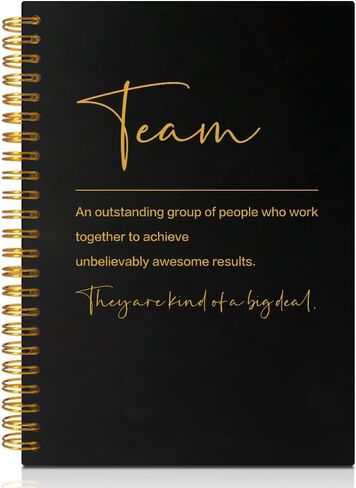تعريف الفريق 160 صفحة فارغة دفتر دوامة، هدايا تقدير الفريق، هدايا شكر الموظف، هدايا فريق الأحلام للزملاء، هدايا تقدير الوظيفة الجديدة لزملاء العمل in Kuwait