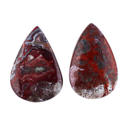 CRYSTALIS 5pcs, 20mm+ Natural Crazy Lace Agate Loose Gemstone Wholesale Bulk Cabochons Jewelry Making Supply, Chakra Healing Polished Stones, Wire Wrapping, DIY, Gem Collection in Kuwait