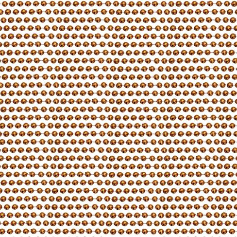 Mardi Gras Spot 33 Inch 7mm Round Metallic Orange Mardi Gras Beads - 6 Dozen (72 Necklaces) in Kuwait