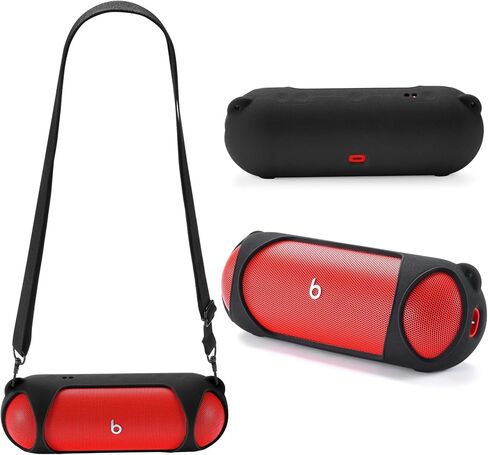 Silicone case for Beats Pill Speakers, Essential for Portable Outdoor Travel Work (Red) in Kuwait