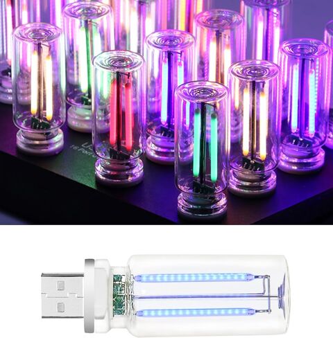 USB Car Interior LED LED Ambient Light - Touch Control Mood Light مع 7 أوضاع ملونة ، شريط ضوء LED قابل للضوء للسيارة ، منضدة ، التخييم ، الحفلات - محمولة ، منخفضة الطاقة (Frosted) in Kuwait
