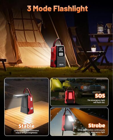 Jump Starter with Air Compressor-1500A Portable Car Battery Charger(Up to 7.5L Gas/5.5L Diesel),12V Jumper Box 150PSI Auto Tire Inflator with Jumper Cable, USB Charge, DC Output and Flashlight in Saudi Arabia