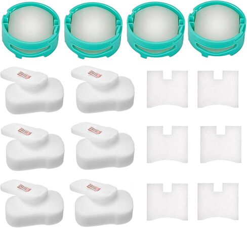 HZ700 Replacement filter for shark PowerFins HairPro Odor Vacuum HZ702 HZ700 QS175QBL QS175QGN, Compare with part 1541FC3000, XFFKHZ2000 XPMFHZ2000, 2 Cartridges+2 Foam&Felt+ 2Post Motor Filters in Kuwait