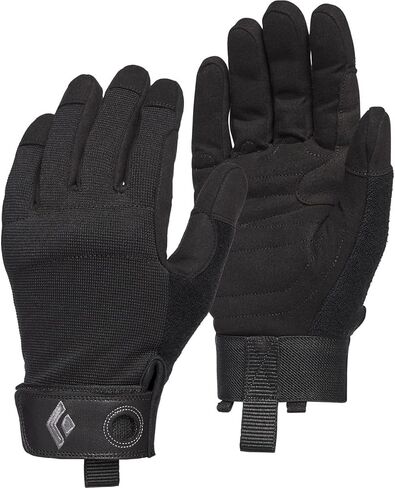 Black Diamond Crag Half-Finger Rock Climbing Gloves for Belaying, Black, X-Large in Kuwait