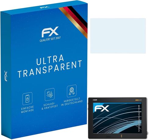 Plastic Glass Protective Film compatible with Blackmagic Design Video Assist 7 12G HDR Glass Protector, 9H Hybrid-Glass FX Screen Protector in Kuwait