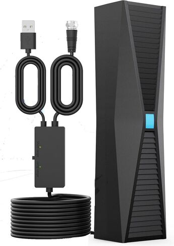 هوائي تلفزيون للتلفزيون الذكي الداخلي، هوائي تلفزيون عالي الدقة داخلي للقنوات المحلية، تلفزيون داخلي/خارجي مناسب لمختلف المناطق، هوائي تلفزيون مثالي لاستقبال طويل المدى 1 كيلو ميل لـ 4 كيلو 1080 بكسل.... (tv001) in Kuwait