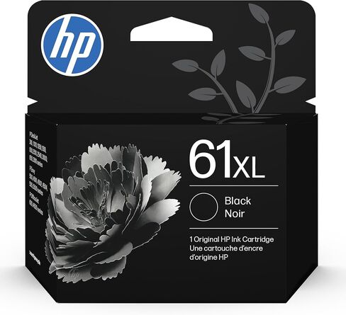 HP 61 Black Ink Cartridge | Works with Printer Series: DeskJet 1000, 1010, 1050, 1510, 2050, 2510, 2540, 3000, 3050, 3510; ENVY 4500, 5530; OfficeJet 2620, 4630 | Eligible for Instant Ink | CH561WN in Saudi Arabia