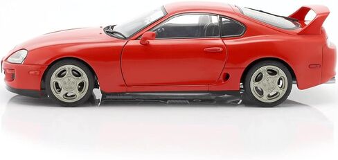Solido S1807601 1:18 1993 Toyota Supra Mk.4 (A80) - سيارة مصغرة قابلة للتجميع باللون الأحمر من عصر النهضة للجنسين والكبار in Kuwait