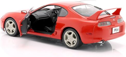 Solido S1807601 1:18 1993 Toyota Supra Mk.4 (A80) - سيارة مصغرة قابلة للتجميع باللون الأحمر من عصر النهضة للجنسين والكبار in Kuwait