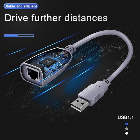 USB Over Ethernet Extender up to 328ft/100m, USB Over Cat6 Extender Plug and Play, No Driver Needed, USB 2.0 Extender Supports Windows, MacOS, Android, Linux, Compatible with USB1.1 in Kuwait