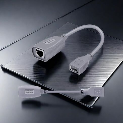 USB Over Ethernet Extender up to 328ft/100m, USB Over Cat6 Extender Plug and Play, No Driver Needed, USB 2.0 Extender Supports Windows, MacOS, Android, Linux, Compatible with USB1.1 in Kuwait