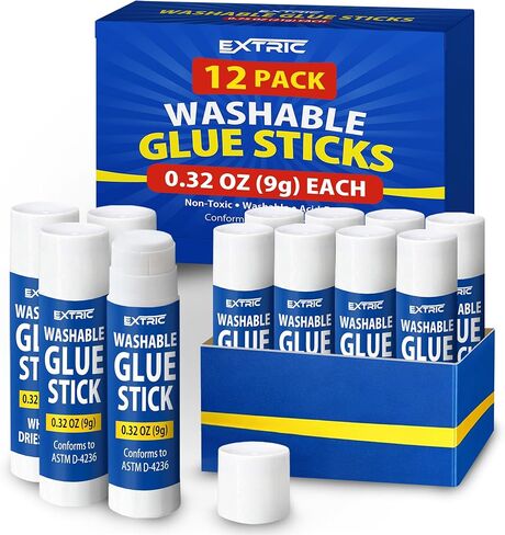Glue Sticks Bulk Classroom, White Glue Sticks for Kids 60 Count, 0.32 Ounce, Washable All Purpose, for Kids, School and Home in Kuwait
