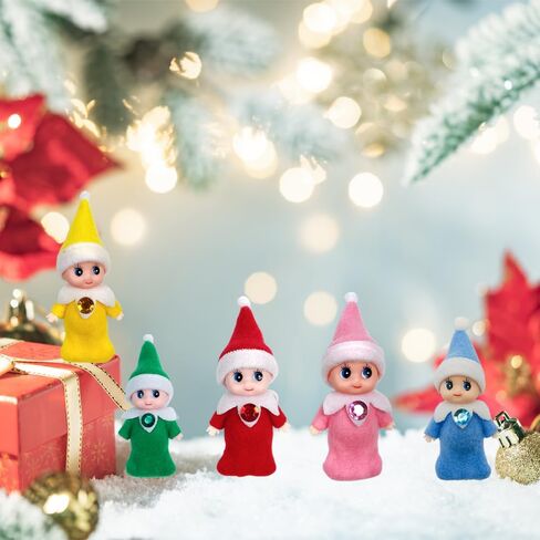 Elf Accessories Baby, Tiny Christmas Elf Girl and Boy Baby Doll for Xmas Gift (Pink Elf Baby) in Kuwait
