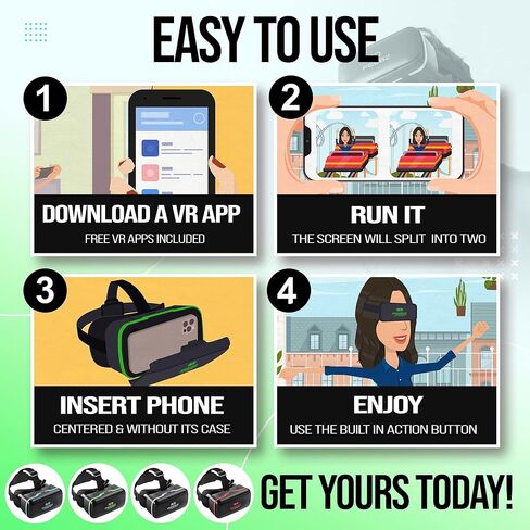 Kids VR Box لهواتف Android - لمشاهدة مقاطع الفيديو ثلاثية الأبعاد على YouTube فقط - X -10 in Kuwait