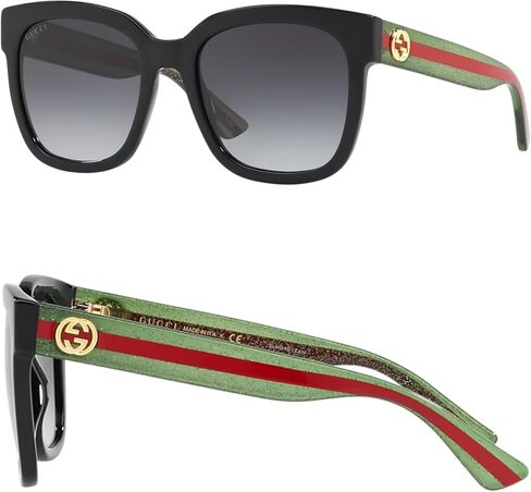 Gucci GG0034SN Designer Sunglasses: Elegant Woman Square Frame Eyewear with eshades kit - مثال على الرفاهية والأناقة in Saudi Arabia