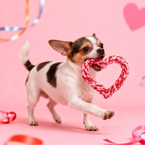 EXPAWLORER 15 Pack Christmas Dog Toys Bulk Set - Dog Toys Christmas Pack, Durable Squeaky Rope Ball Toys, Indestructible Rubber Chew Toys, Interactive Toys for Small Medium Large Aggressive Chewers in Kuwait