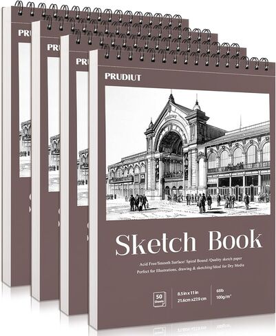 كتاب رسم مقاس 9 × 12 بوصة، لوحة رسم حلزونية 50 ورقة (68 رطل/100 جم)، كراسة رسم خالية من الأحماض لرسم الرسم، لوازم رسم ورق فني للمراهقين والبالغين الفنانين هدية عيد الميلاد in Kuwait
