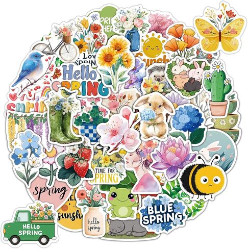100 Pcs Cute Summer Stickers for Kids Teens Girls Boys, Waterproof Beach Stickers for Water Bottle Laptop, Summer Party Favors & Decorations in Kuwait