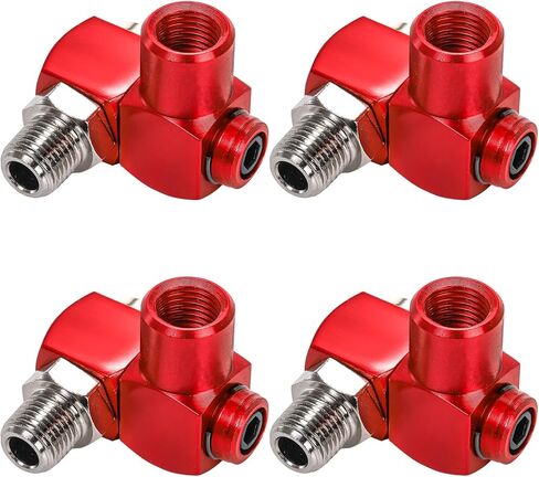 4pcs NPT 360 درجة دوار هواء موصل الهوسي 1/4 بوصة ، التجهيزات الصناعية أدوات المحول الهوائية مقرنة مفصل 150ppsi توصيل الأداة الهوائية ، مرفقات هواء خرطوم الهواء in Kuwait