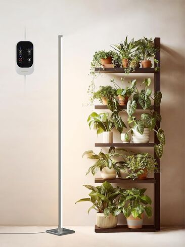 Standing Grow Light with Auto-Timer, 36W Vertical Grow Lights for Indoor Plants,3 Light Modes,268 LEDs Detachable Full Spectrum Plant Lights for Wide Area Coverage in Indoor Plants (60 in) in Kuwait