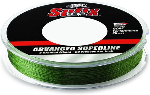 Sufix, 832 Advanced Superline, 8 lbs Tested, 0.007" Diameter, 300 Yards, Low Vis Green (660-108G) in Kuwait