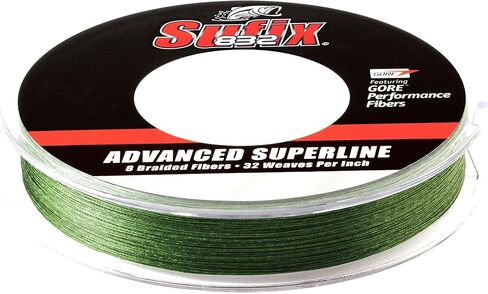 Sufix, 832 Advanced Superline, 8 lbs Tested, 0.007" Diameter, 300 Yards, Low Vis Green (660-108G) in Kuwait