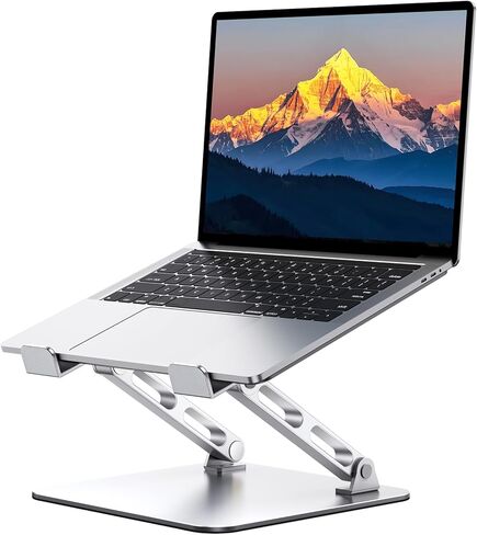 Laptop Stand for Desk 360° Flexible Rotating, Ergonomic Adjustable Laptop Riser Holder with Dual-bar Support, Portable Computer Notebook Stand for MacBook Air Pro, Dell XPS, HP (10-16") in Saudi Arabia