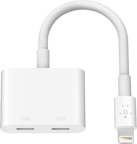 Belkin Rockstar™ 3.5mm Audio with USB-C Charge Adaptor Included, USB-C Audio Adaptor Compatible with iPad Pro, Galaxy, Note, Google Pixel, LG G6, Sony Xperia, OnePlus and More - White in Saudi Arabia