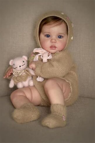 Zero Pam 18 inch Lifelike Twin Reborn Baby Dolls Girl,Cheap Realistic Silicone Newborn Baby Doll Twins with Soft Weighted Cloth Body Full Vinyl Limbs Real Looking Babies Boy Dolls with Accessories in Kuwait